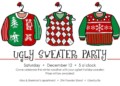 Ugly Sweater Christmas Party Invitations Template