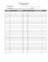 Weekly Sign In Sheet Template