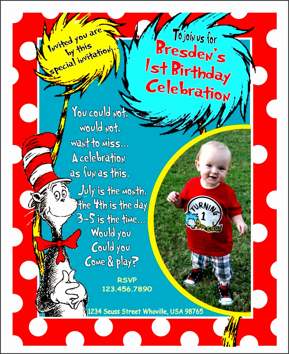 dr seuss 1st birthday party invitations with the card beeindruckend invitations birthday invitations creation 1