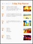 6+ 5 Day Trip Planner Template Easy to Use
