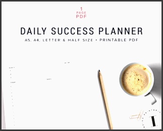 daily planner planner planner printable daily success planner daily progress planner