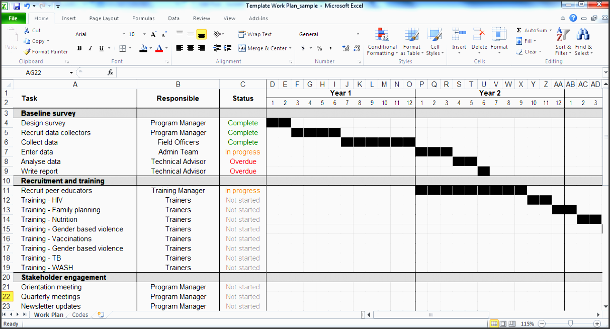 work plan template tools4dev