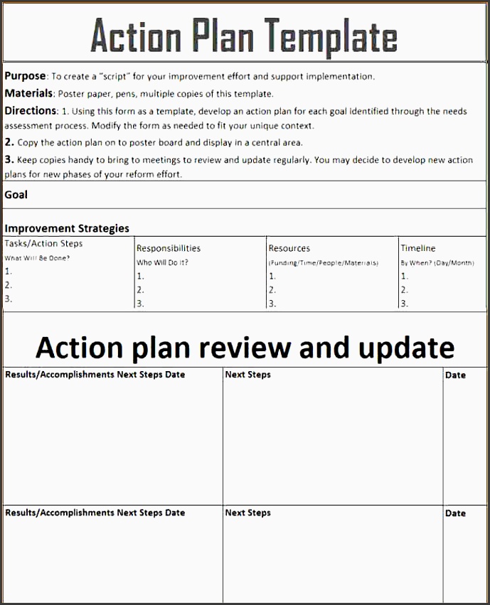 corrective action plan template excel action plan template1 9