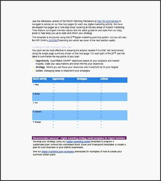 digital marketing campaign plan template