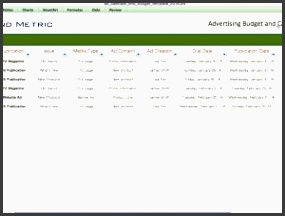 advertising calendar bud template 2018