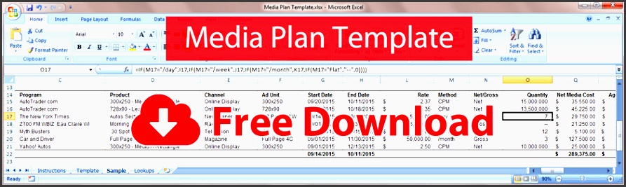 how to the media plan template