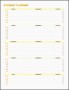 10 assignment Planer Template In Excel format