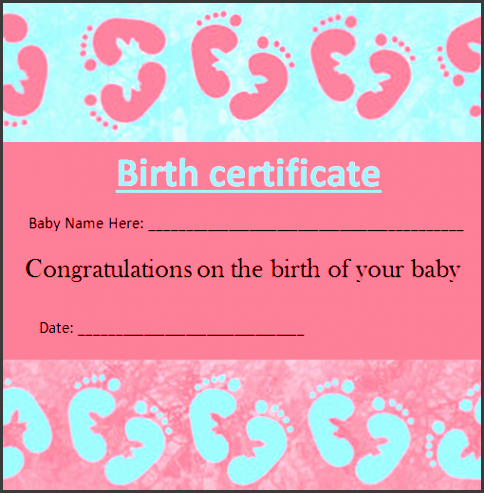 birth certificate template scbuX birth certificate template word templates