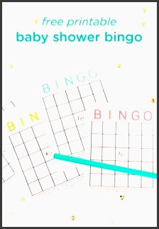 free printable baby shower bingo cards