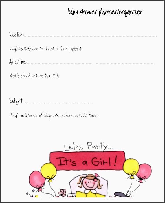 simple baby shower event planner