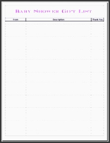 baby shower t tracker
