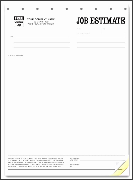 printable blank bid proposal forms printable quote template free job estimate forms middot