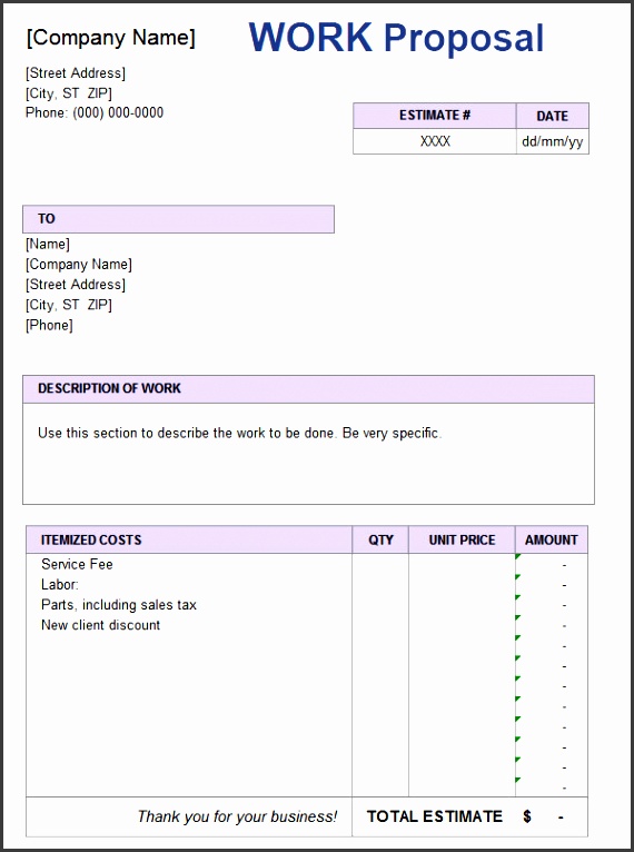 business paperwork templates sample job proposal template 6 free documents pdf doc ideas