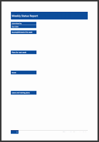 weekly status report template fd9a19d315ec3e fd