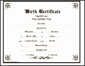 designed to look formal and professional this birth certificate is written in gothic lettering