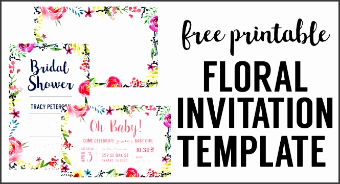 floral borders invitations free printable invitation templates
