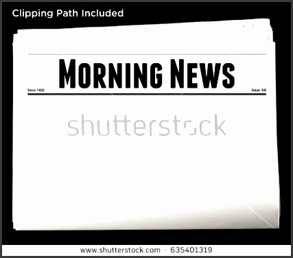 blank template for morning newspaper