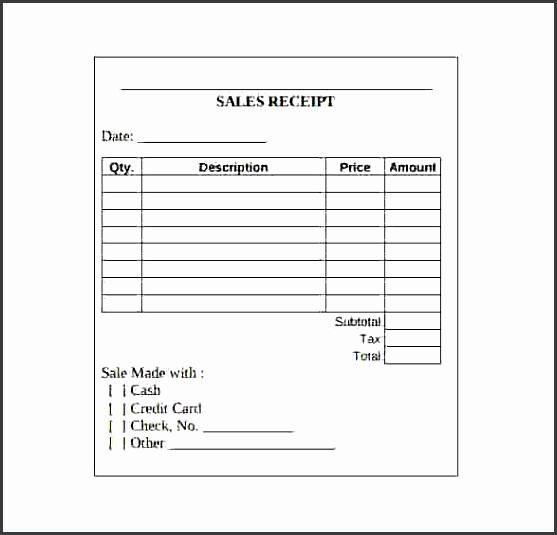 printable sales receiptintable sales receipt pdf template free