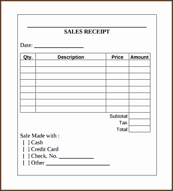 9 printable sales receipt free invoice letter