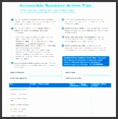 stunning business action plan format sample with some tips and blue table color a part of