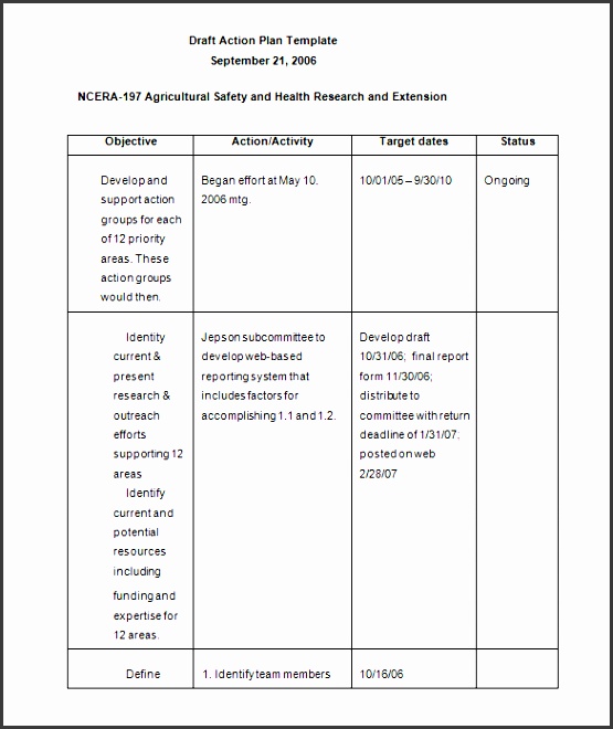 business action plan format free downlaod