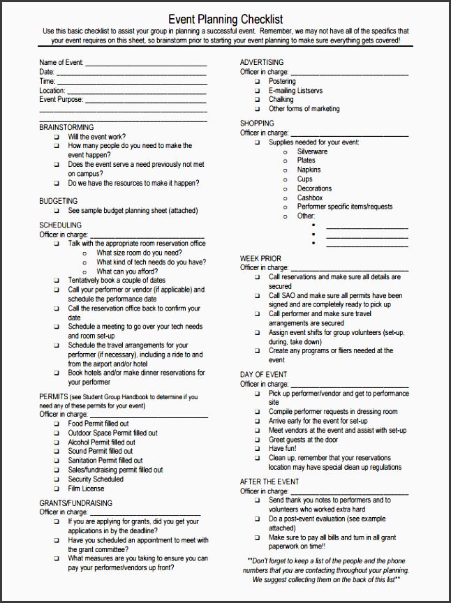 event checklist template 12 free word excel pdf documents