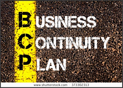 concept image of business acronym bcp business continuity plan written over road marking yellow paint line