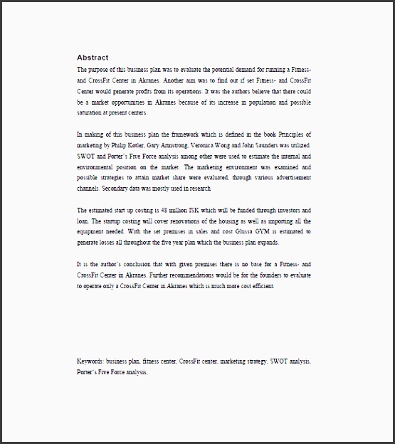 sample service business plan template 7 free