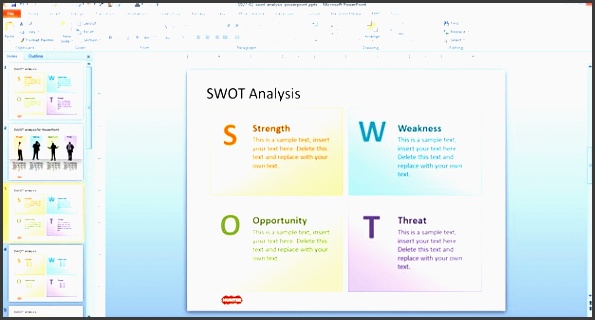 free business plan template ppt swot analysis powerpoint