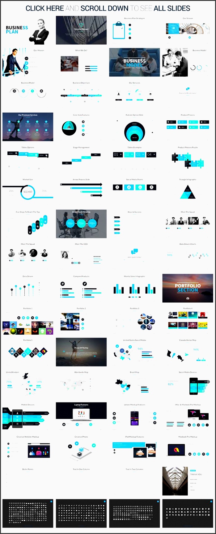 business plan powerpoint template by slidepro on creative market