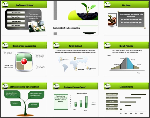 powerpoint business plan growth charts 2