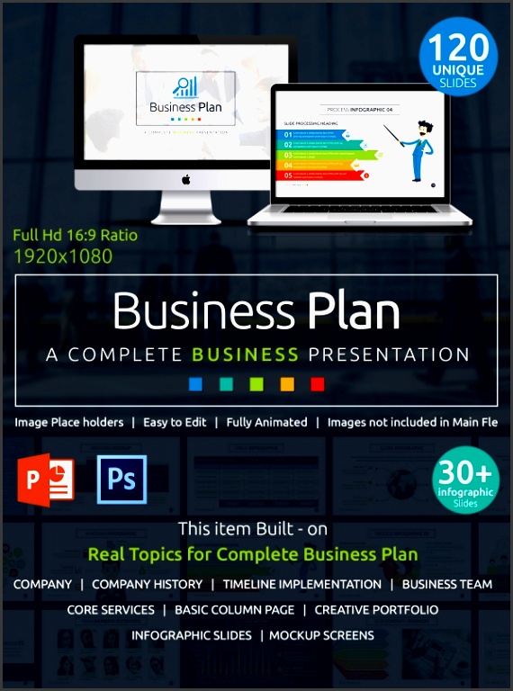 creative business plan ppt presentation in 120 slides businessplan powerpointpresentation
