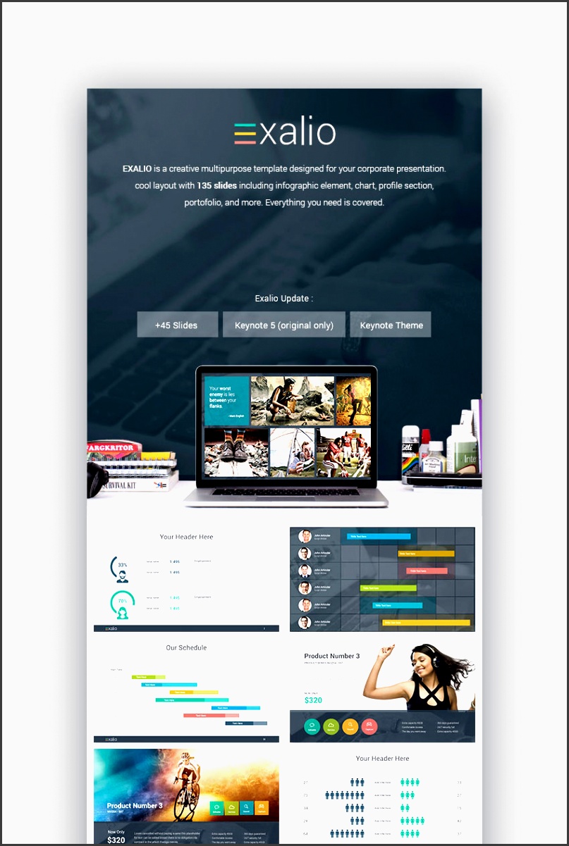 exalio business keynote template for mac