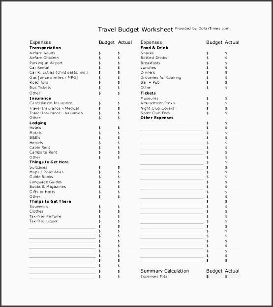 travel bud worksheet pdf format