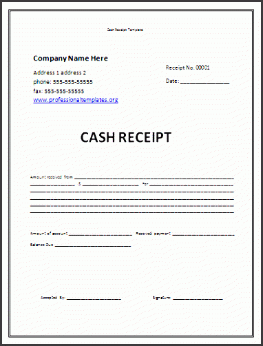 receipt template free cash receipt template professional word templates