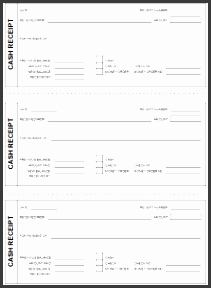 cash receipt template