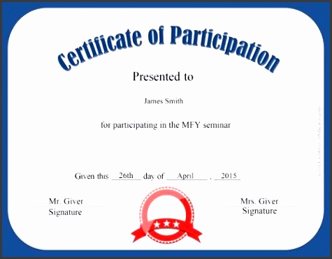 free certificate of participation customize online print nrse participation award
