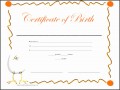 10 Certificate Of Birth Template