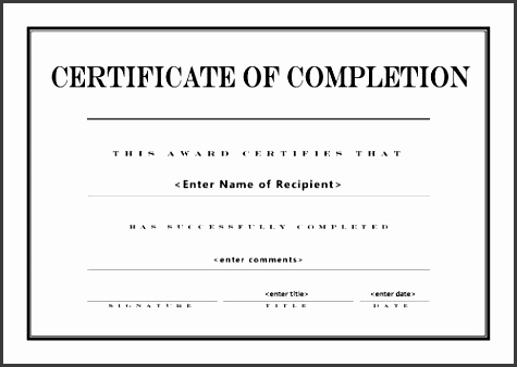 free training pletion certificate templates 7 free certificate of pletion templates word excel pdf templates