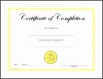 4+ Certificate Of Training Completion Template
