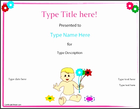 special certificate baby birth certificate template certificatestreet