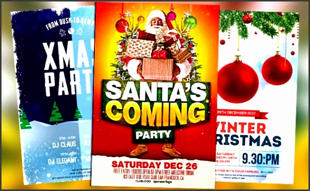 best 35 free flyer templates for christmas party events