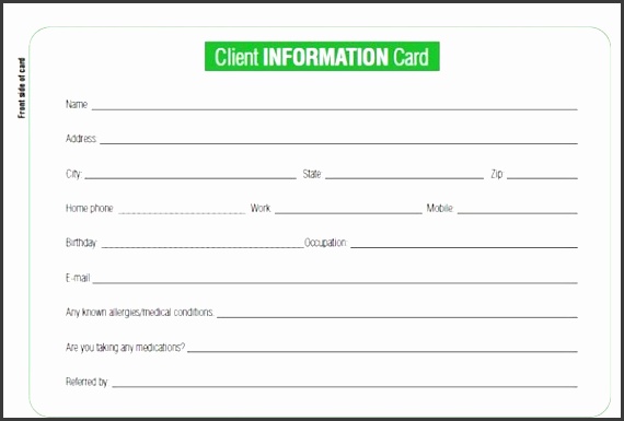 client information sheet templates word excel pdf formats