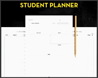 student planner printable college student planner academic planner college planner printable