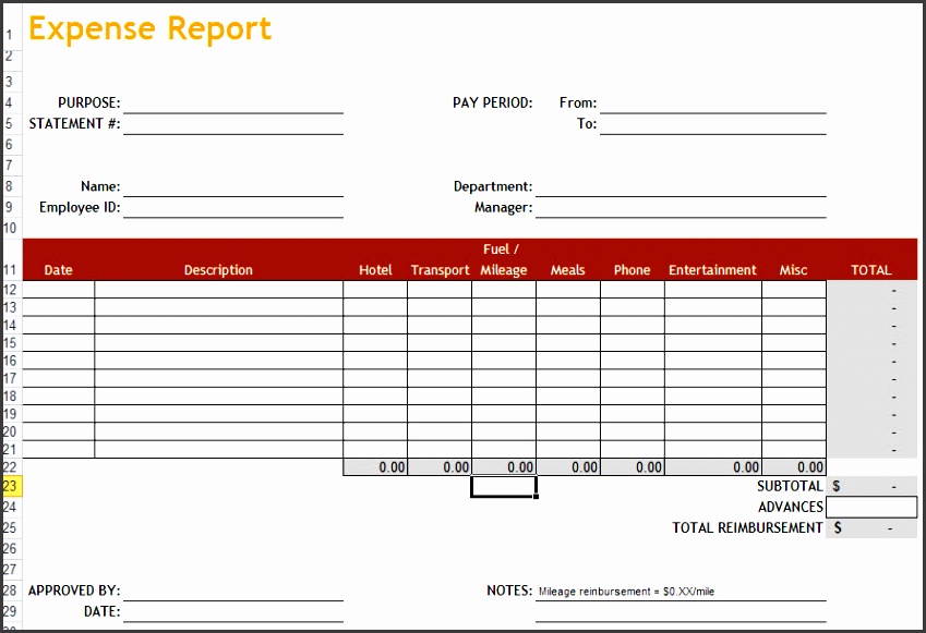 excel expense report template new 2017 resume format and cv