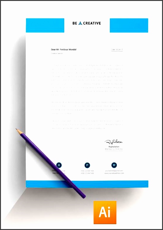 start up pany letterhead template