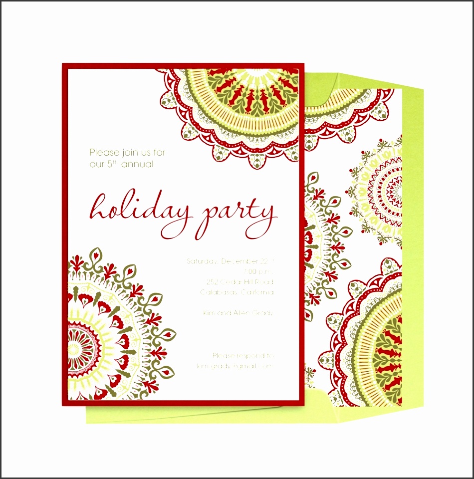 holiday office party invitation templates