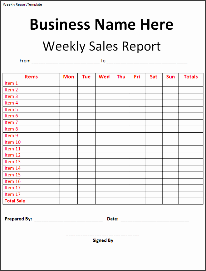 sales reports are key factors that analyse how well your business is doing weekly reports help pany management to know the business trend if it is