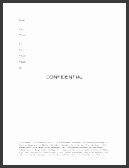 confidential fax cover sheet