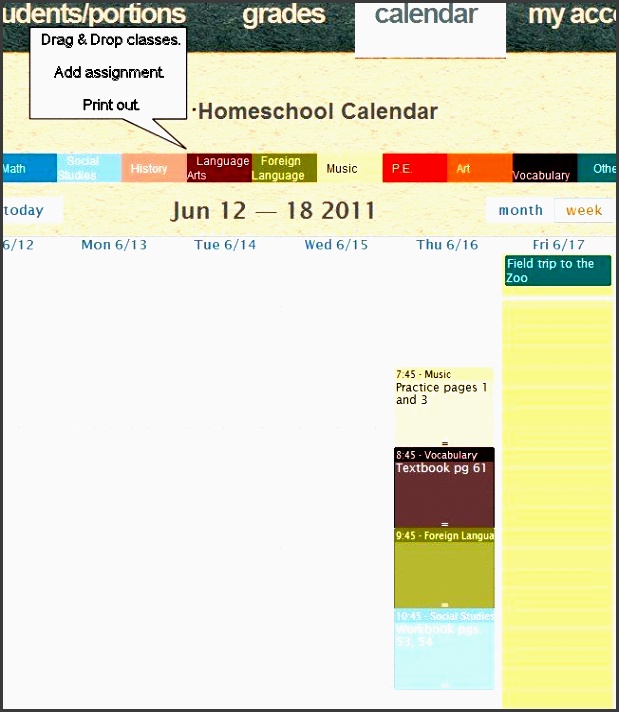 homeschooling records grade and attendance tracker